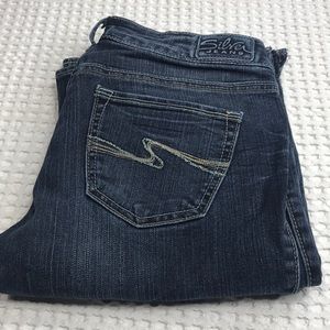 Silver Jeans Women Size 26 Aiko Bootcut Dark Wash Five Pocket